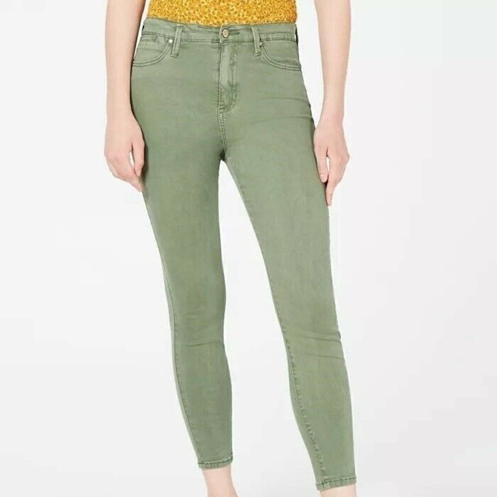 𝅺CELEBRITY Pink Juniors' Size 0 Skinny Jeans Green 2016 Vibes T28